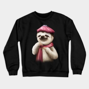 sloth in fever Crewneck Sweatshirt